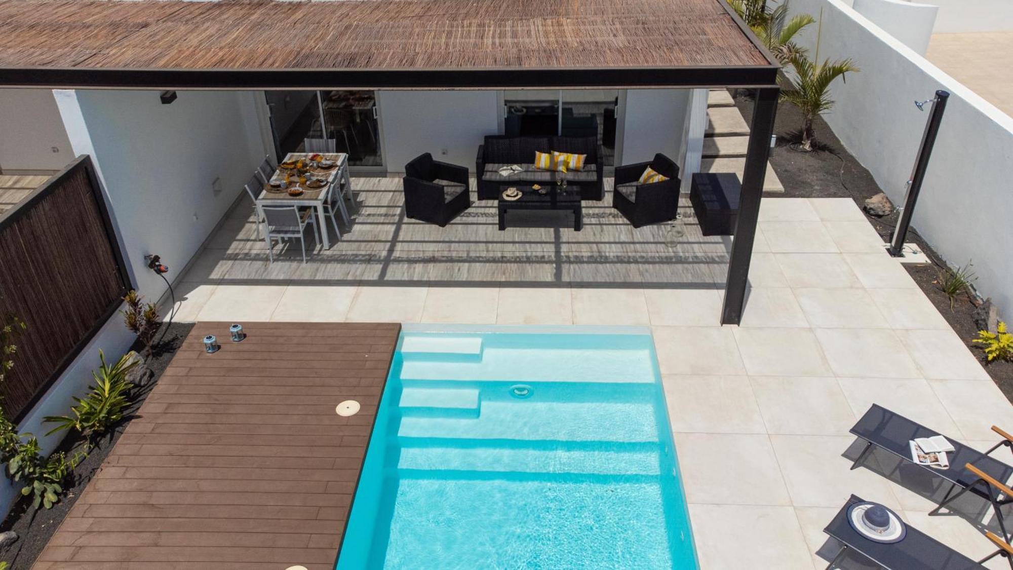 Serena Villa 38 - Heated Pool, Sea Views, Ac, High Speed Internet Playa Blanca Dış mekan fotoğraf