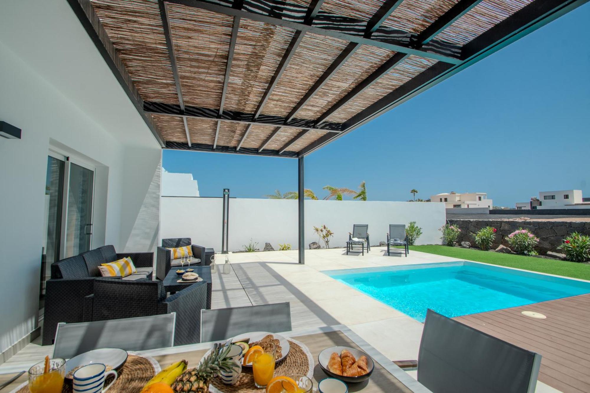 Serena Villa 38 - Heated Pool, Sea Views, Ac, High Speed Internet Playa Blanca Dış mekan fotoğraf