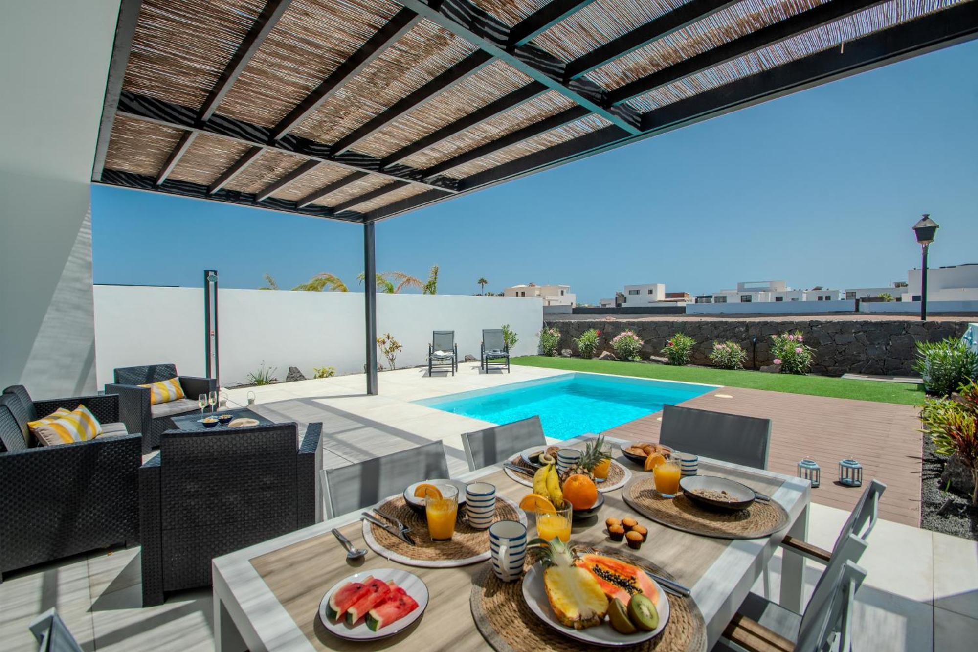 Serena Villa 38 - Heated Pool, Sea Views, Ac, High Speed Internet Playa Blanca Dış mekan fotoğraf